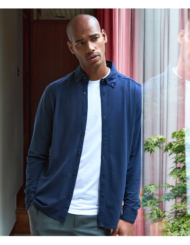 K-KK143-Tailored Fit Superwash® 60º Pique Shirt Long Sleeve